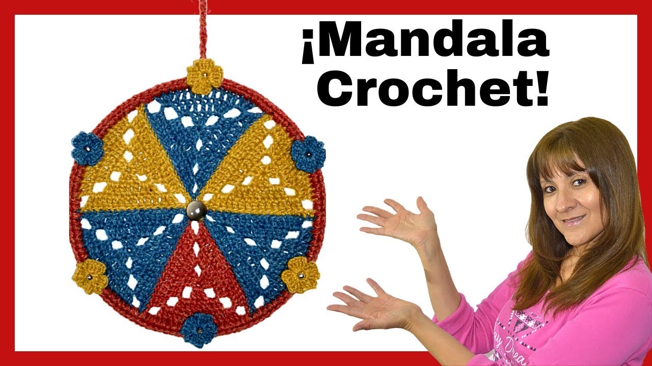 MANDALA n° 3 en tejido #crochet o ganchillo (tutorial paso a paso) Moda a Crochet