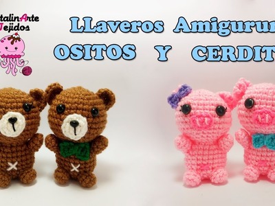 Ositos y Cerditos Llaveros Amigurumi | CatalinArte Tejidos