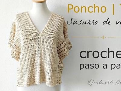 Poncho | Top tejido a crochet