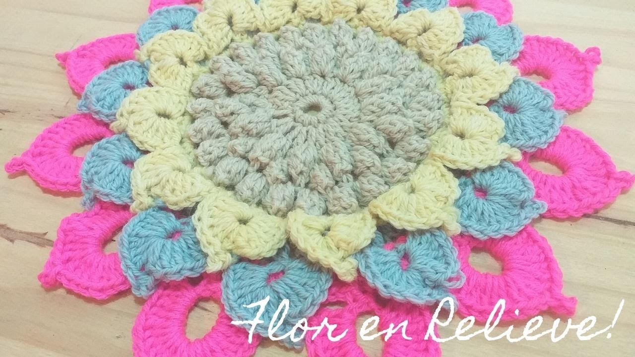 Tejé Flor 3D a Crochet - Paso a Paso