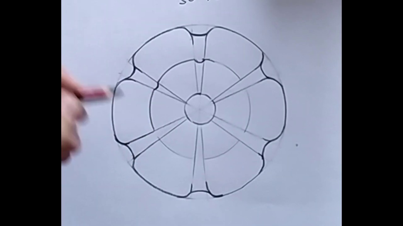 Tutorial filete porteño: el dibujo de la escarapela (seis dobleces)