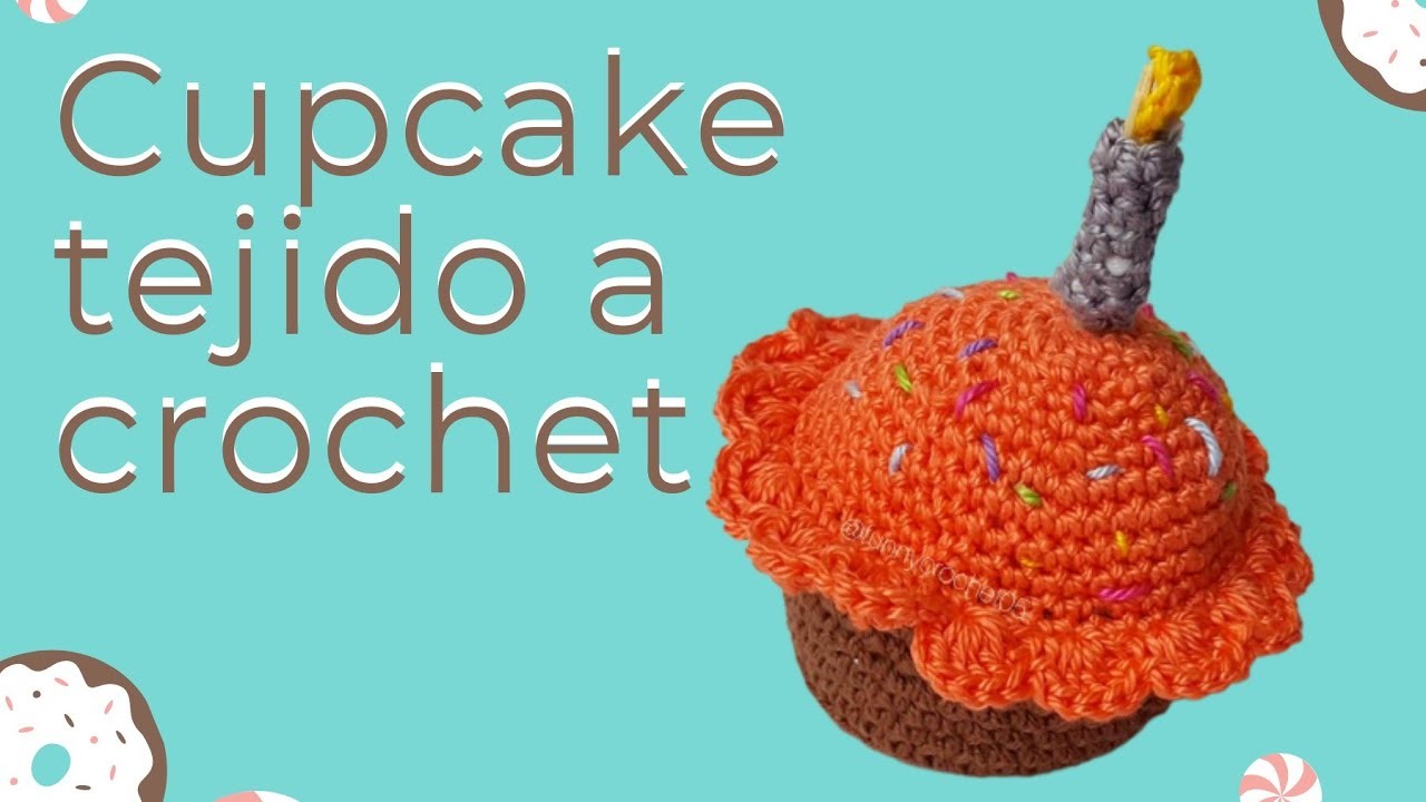 Aprende a tejer un Cup cake a crochet | alfiletero tejido a crochet