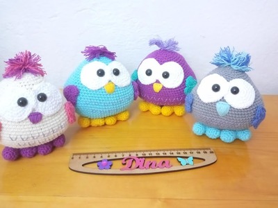 Buhó Gordito Amigurumi SEGUNDA PARTE Versión (ZURDO)