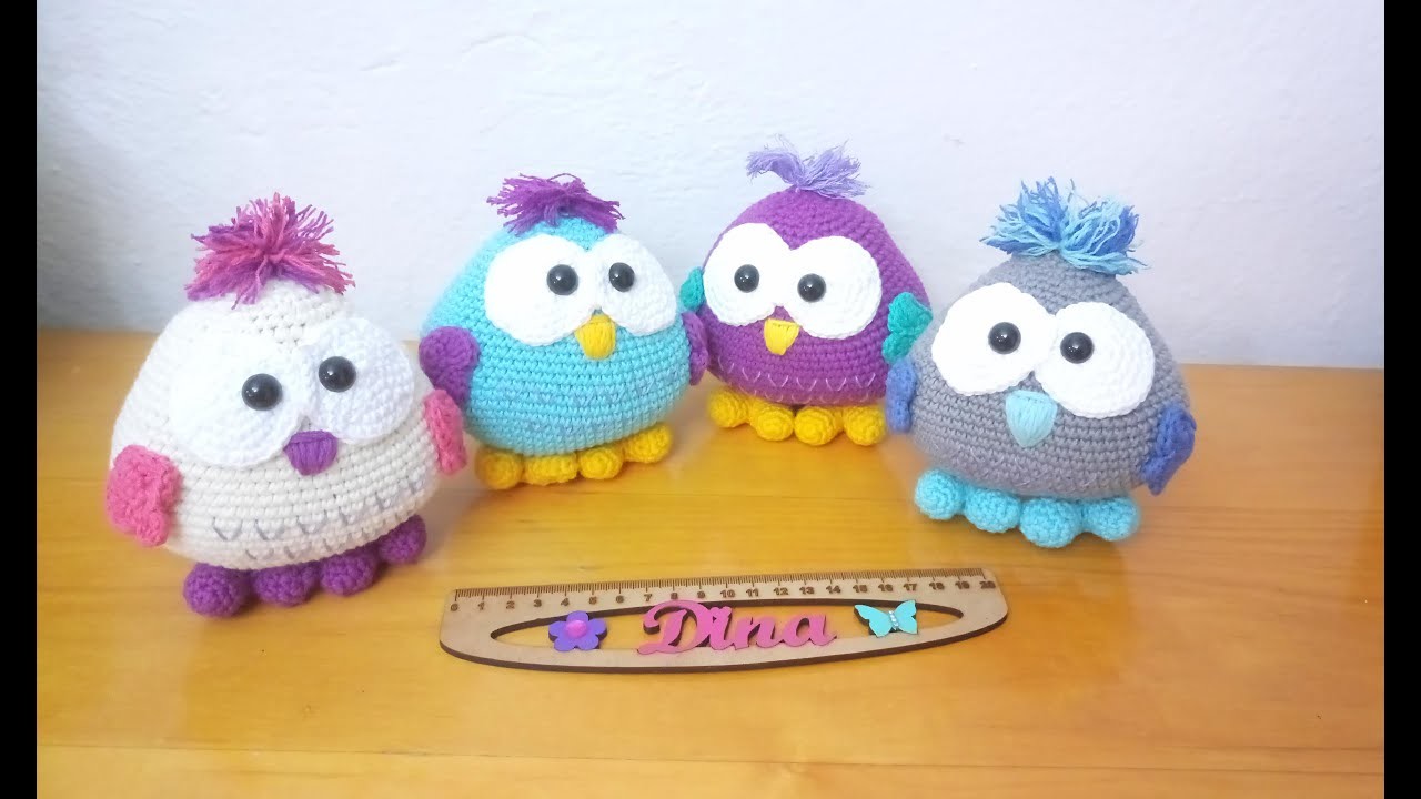 Buhó Gordito Amigurumi SEGUNDA PARTE Versión (ZURDO)