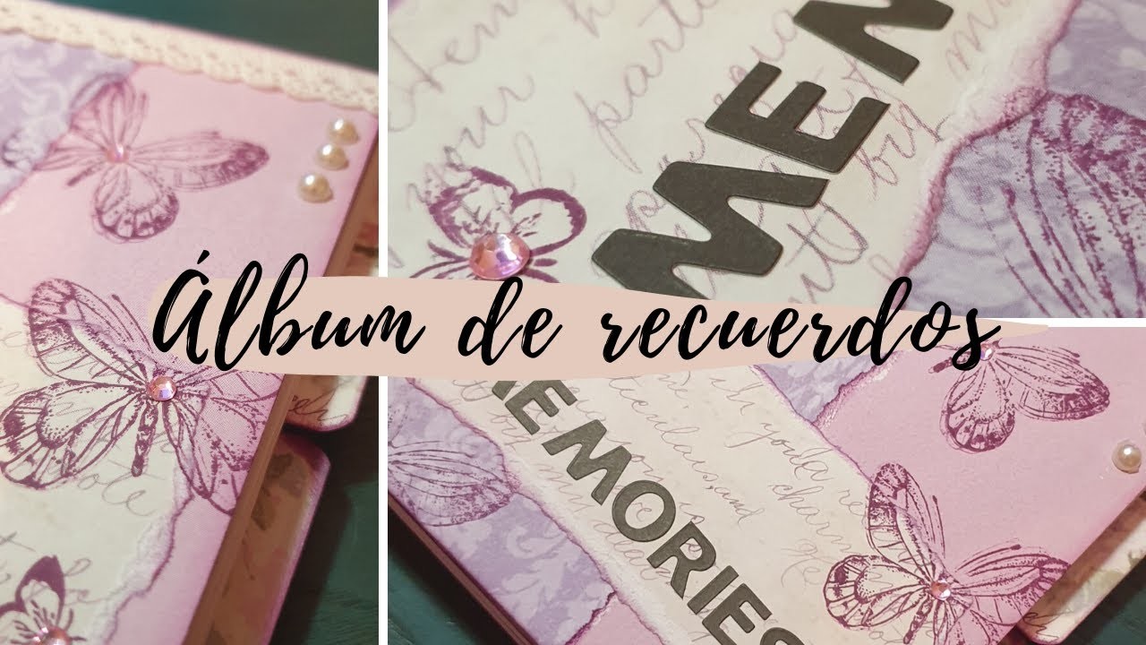 Cómo hacer un ÁLBUM de RECUERDOS ❤ Tutorial Scrapbook