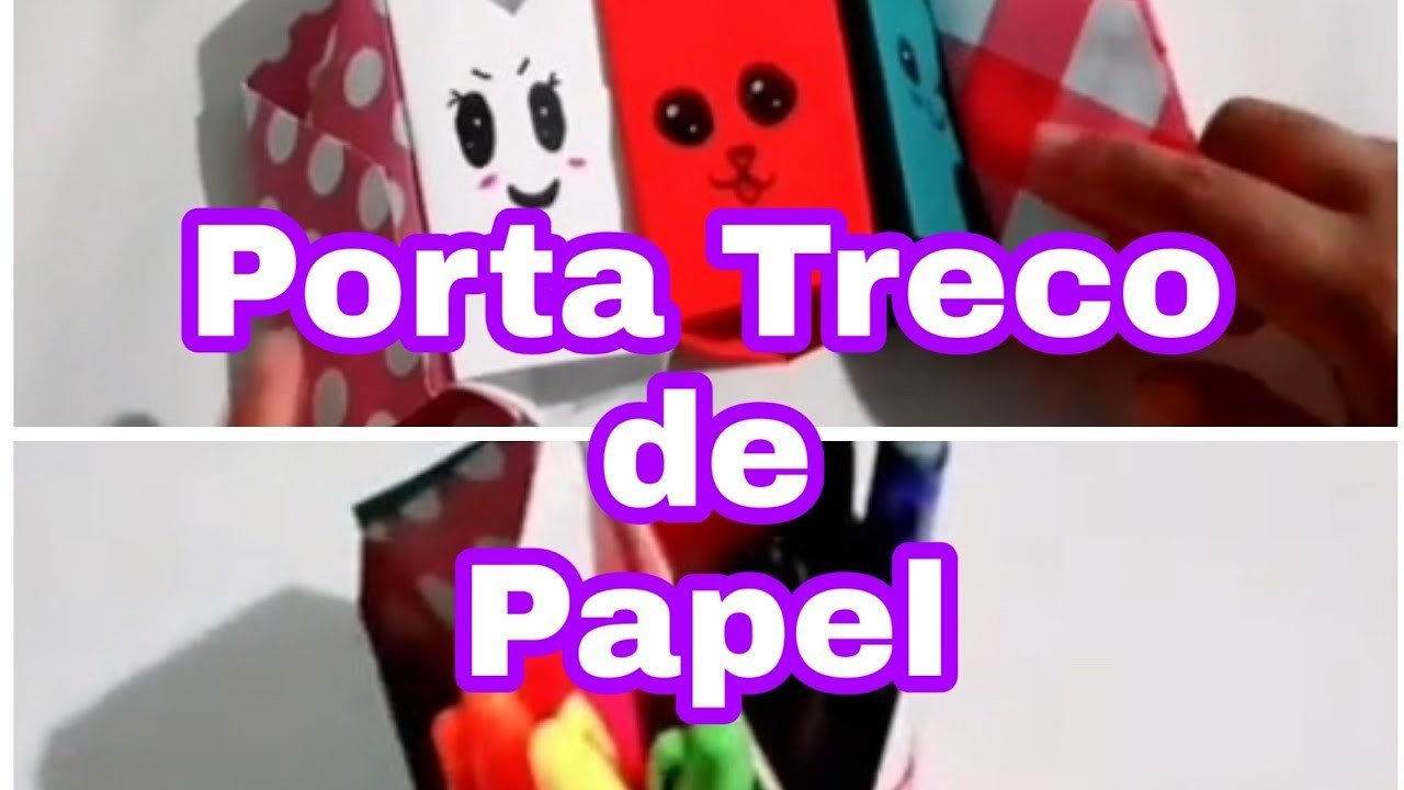 DIY LINDO PORTA TRECO DE PAPEL(ORIGAMI-PAPEL)????