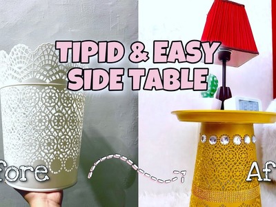 DIY. TIPID & EASY SIDE TABLE | MURA PERO MAGANDA