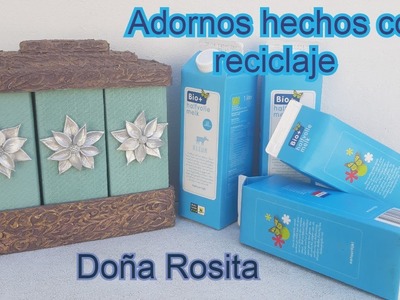 Manualidades con reciclaje de cajas de leche FACILES - ELEGANTE - ECONOMICAS
