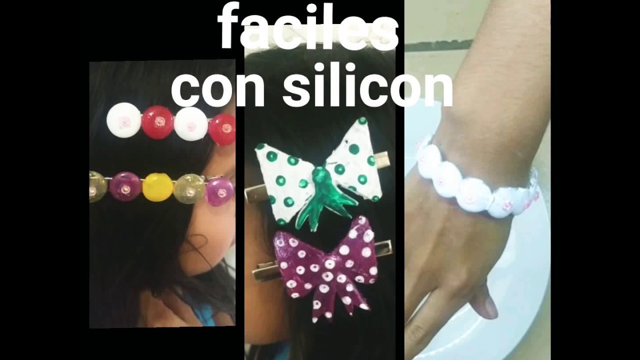 Manualidades faciles con silicon