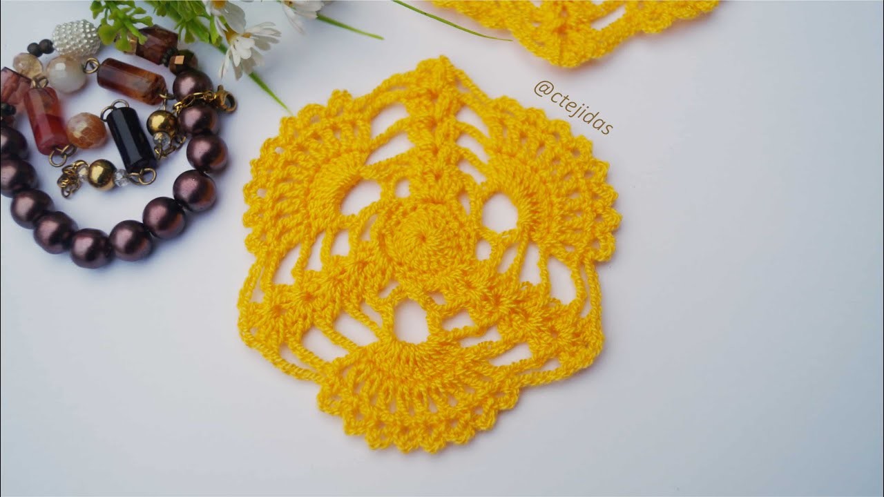 ???? TUTORIAL Motivo Flor de Cañaguate a Crochet
