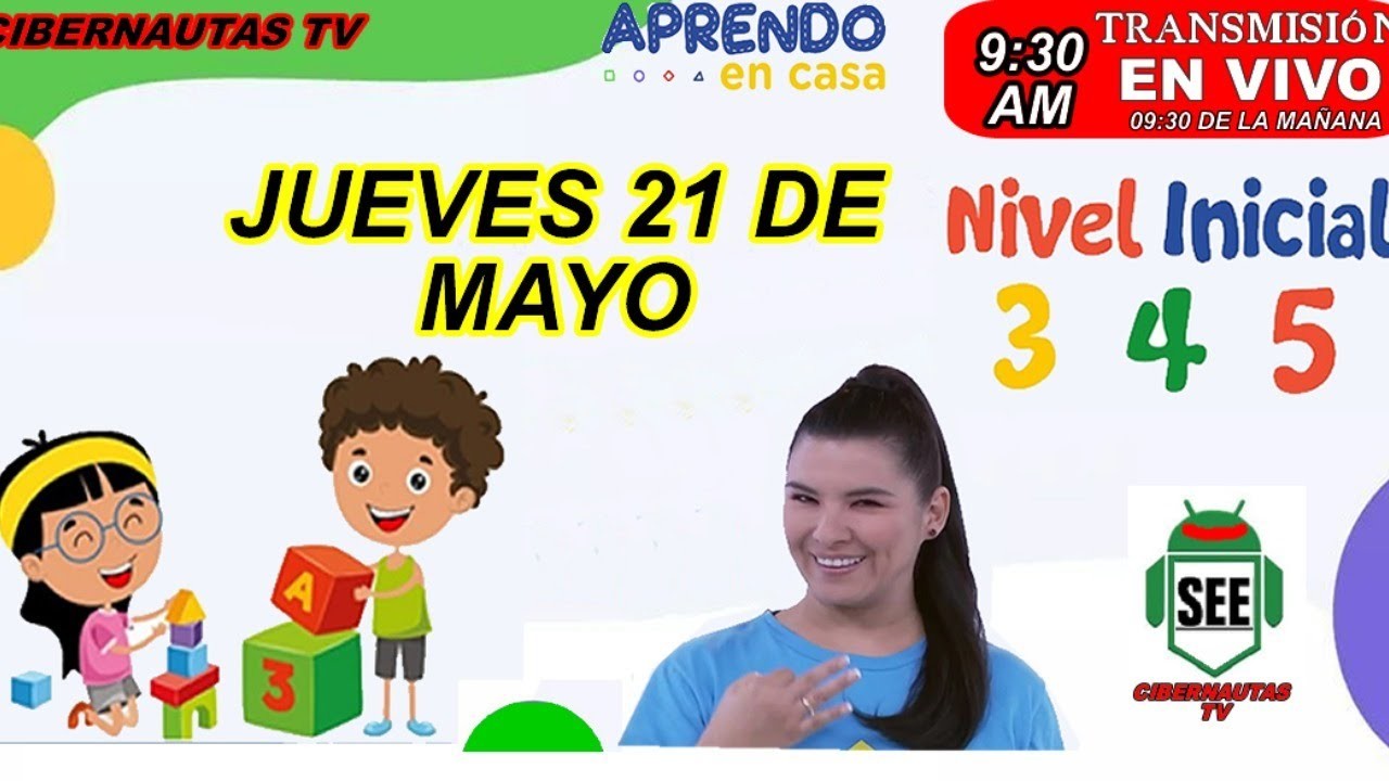 Aprendo en casa  tv Perú Inicial  JUEVES 21  de mayo 2020
