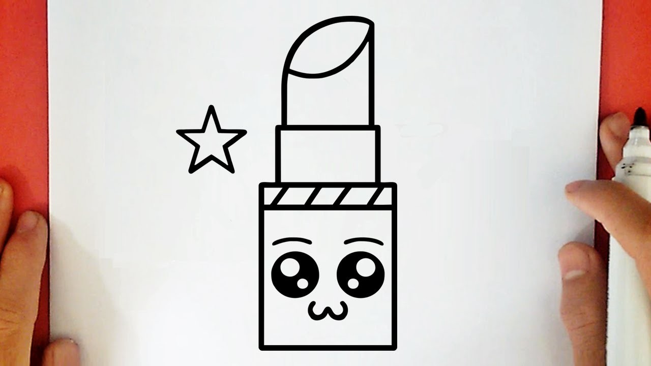 COMO DIBUJAR UN PINTALABIOS KAWAII