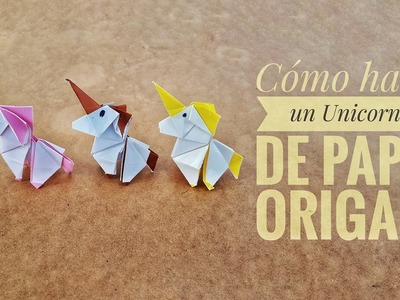 Cómo hacer un ???? UNICORNIO ???? de papel | Origami PASO A PASO ✅