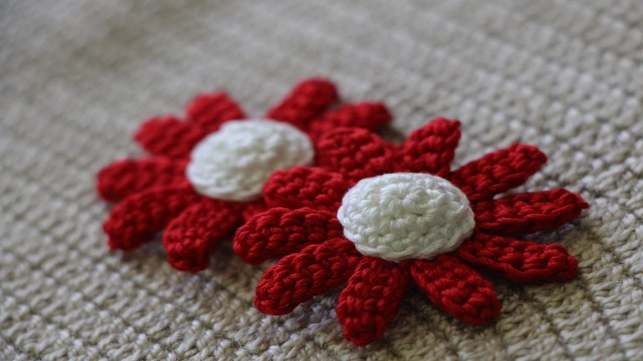 Como tejer margaritas en crochet, tutorial paso a paso