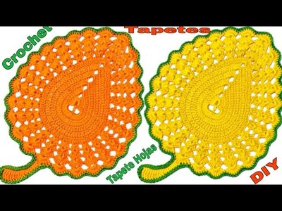 Cómo tejer tapetes tipo hojas a crochet con *Paso A Paso* en español