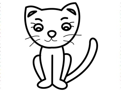 Dibujos de gatos faciles | gatos dibujos