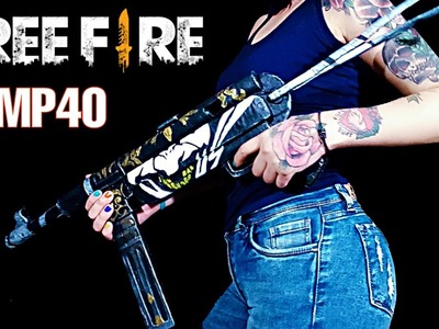 DIY- Cómo Hacer un MP40 de CARTÓN || Bufón Nocturno de FREE FIRE