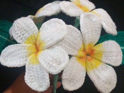 Flor plumería a crochet ( flower plumería )