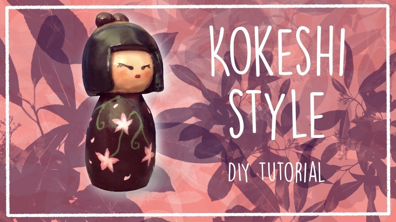 ¡Hice una muñequita estilo Kokeshi! - Tutorial- DIY.
