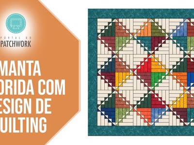 Manta Colorida com Design de Quilting: Portal Do Patchwork Ana Cosentino
