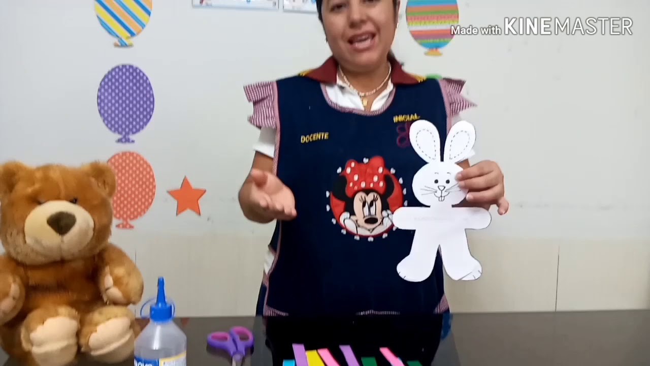 Manualidad con papel de colores