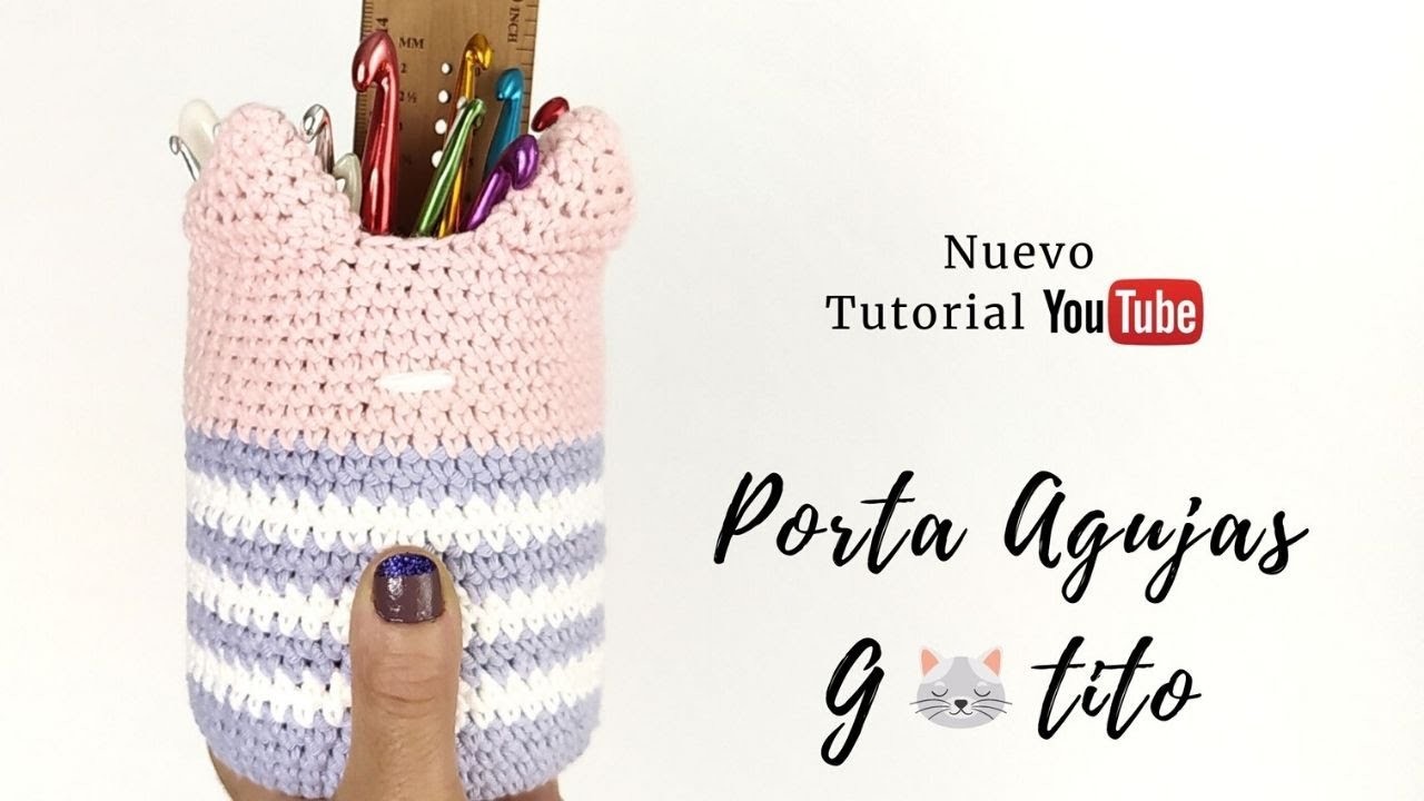 Porta Agujas reciclado a crochet. How to crochet a needle holder