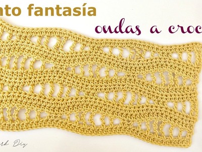 Punto fantasía crochet ondas | handwork Diy # 78
