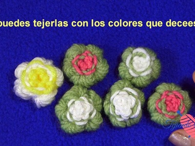 Botones en crochet facilisimo!!!.crochet buttons flowers