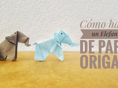 Cómo hacer un elefante ???? de papel | Origami PASO A PASO ✅