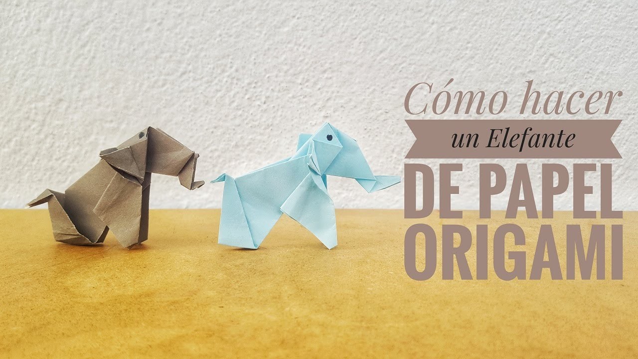 Cómo hacer un elefante ???? de papel | Origami PASO A PASO ✅