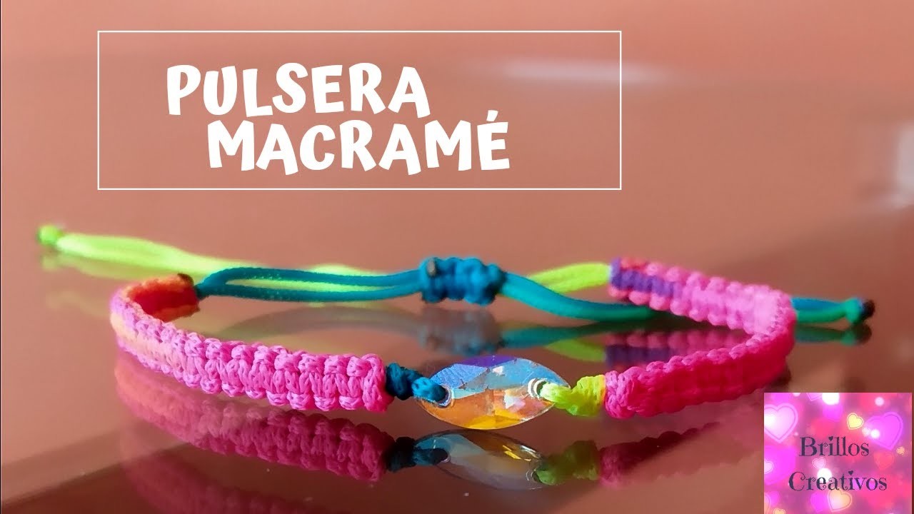 Cómo hacer una pulsera con tejido macramé