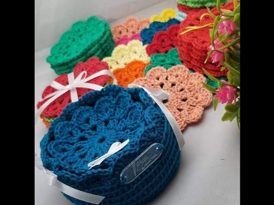 Como Realizar Portavasos - Posa Vasos Tejido a Crochet