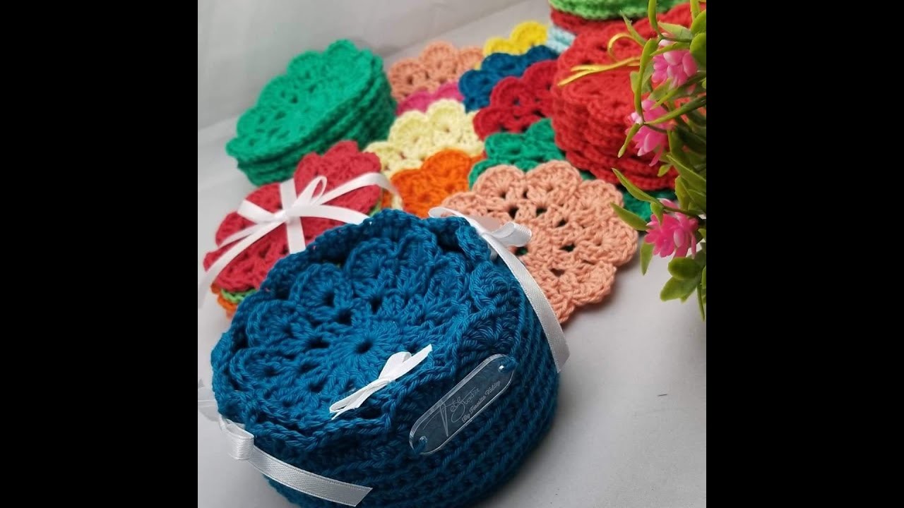 Como Realizar Portavasos - Posa Vasos Tejido a Crochet
