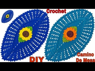 Cómo tejer caminos de mesa a crochet o ganchillo muy fácil *Paso A Paso*