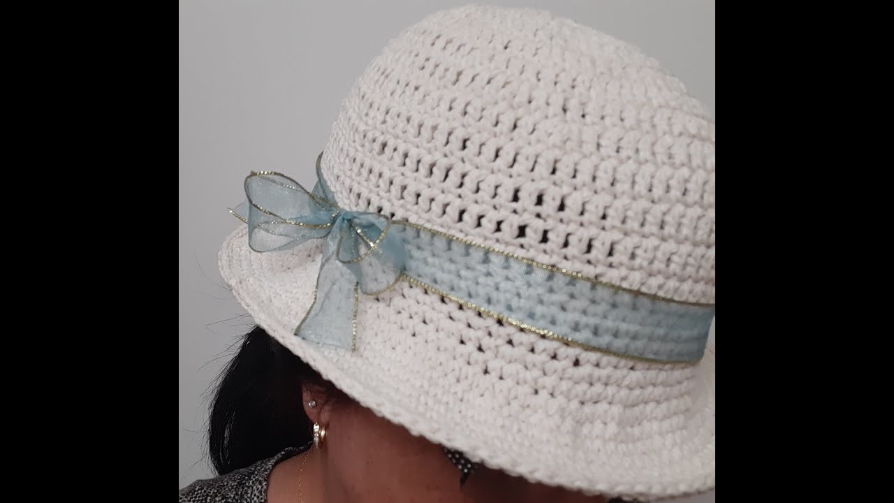 #Crochet Summer Hat   Sombrero de Verano a crochet.ACCR