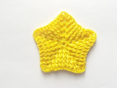 ⭐Estrella tejida a crochet en punto relieve paso a paso