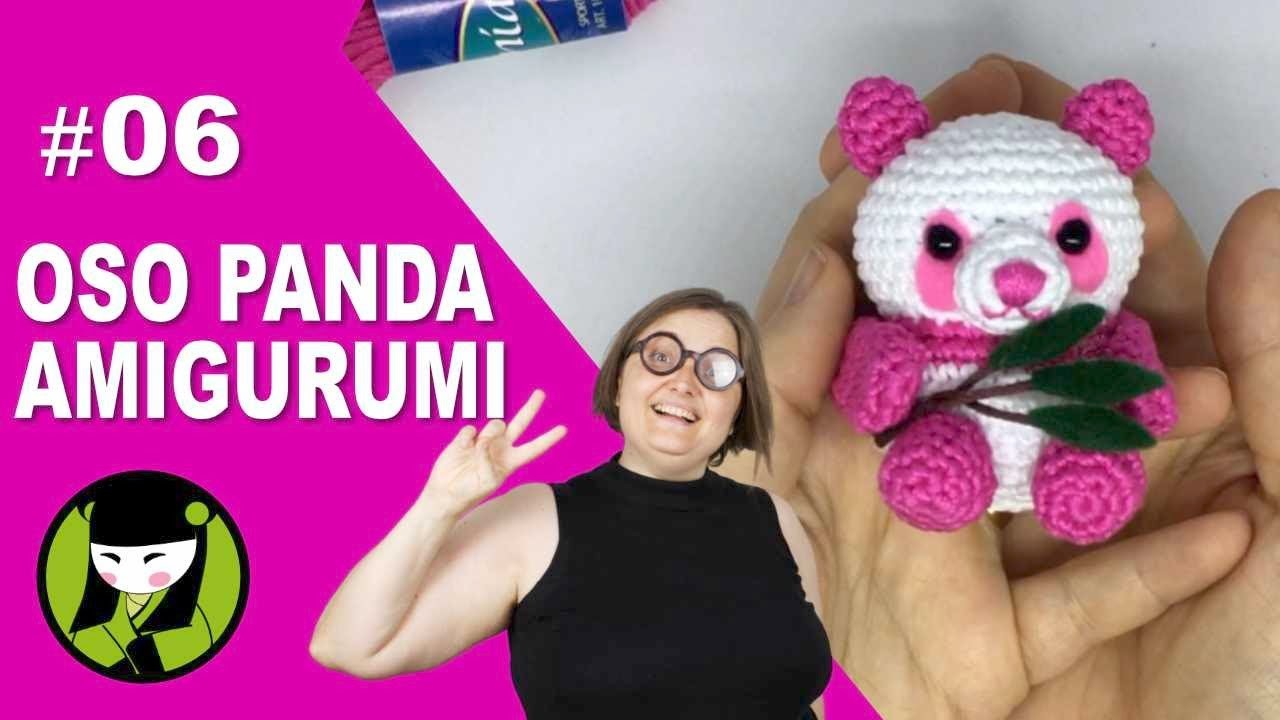 OSO PANDA AMIGURUMI 06 tutorial final del oso tejido a crochet