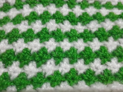 Pretty knitting stitch pattern for baby sweater design