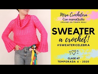 SWEATER A CROCHET - Crochet En Tiempo Real Con MamaQuilla