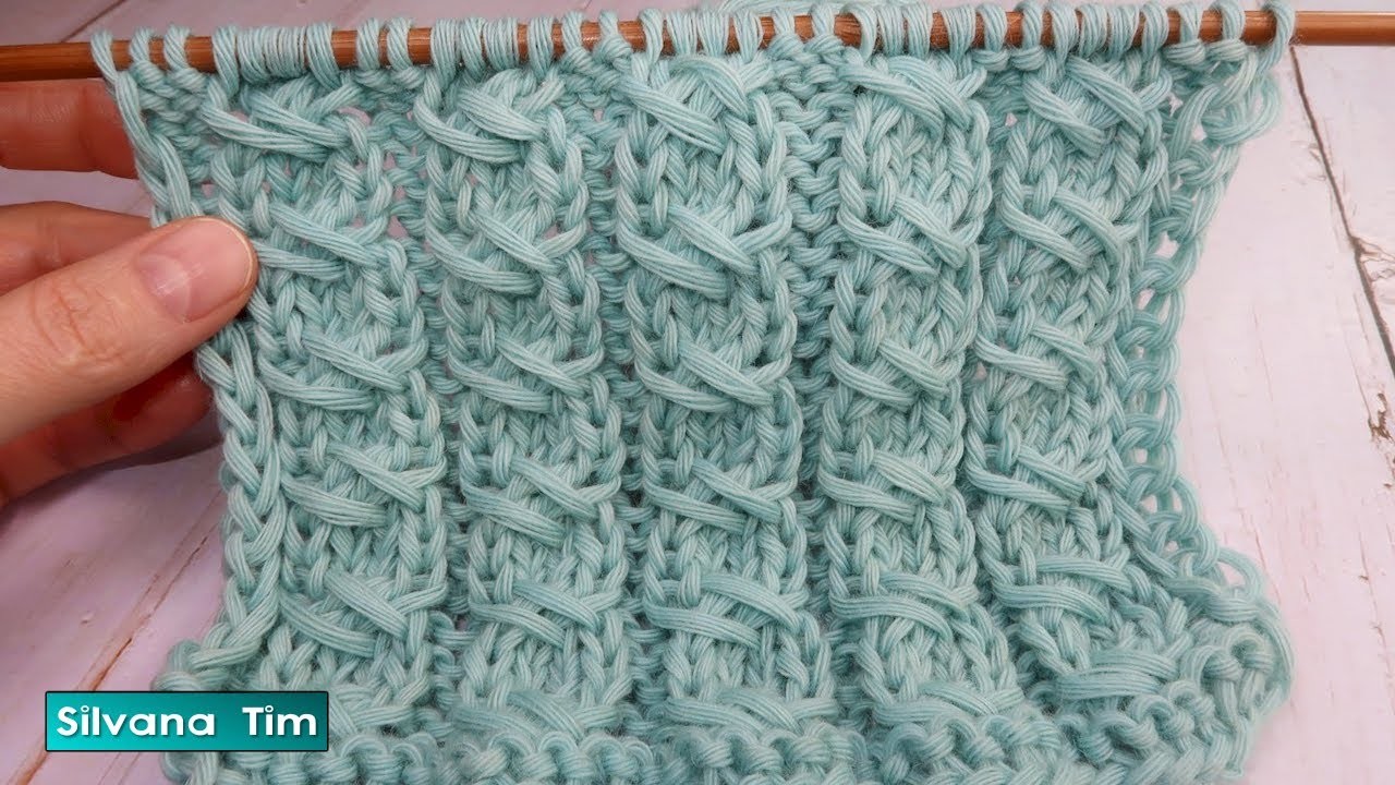 TEJIDO EN DOS AGUJAS (palillos). Punto "Imitación de Trenza". knitting patterns № 1009