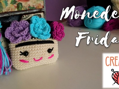 Tutorial cómo tejer monedero de Frida crochet. paso a paso hacer bolsa Frida amigurumi fácil