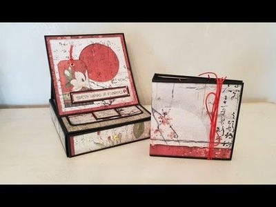 Tutorial Porta-retratos mini álbum con la colección "Oriental Garden" de Stamperia.