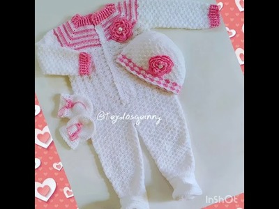 Vestido tejidos a crochet para bebes