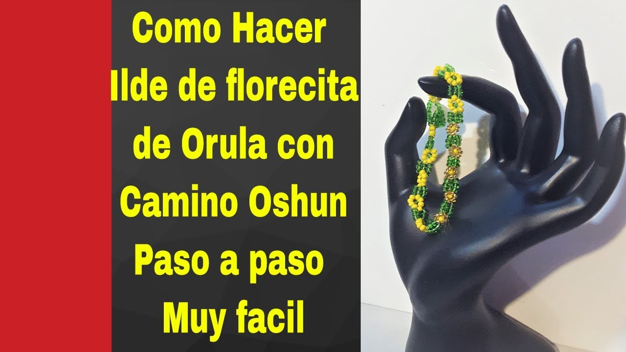 Como Hacer ilde de florecita de Orula con Camino Oshun paso a paso muy facil