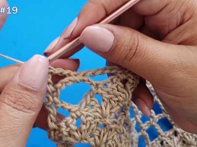 Como tejer Capa a "Crochet" punto CALADO parte #3