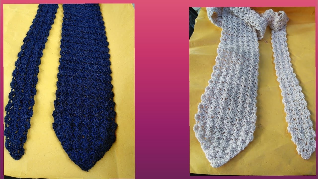 Corbata tejida a crochet regalo día del padre