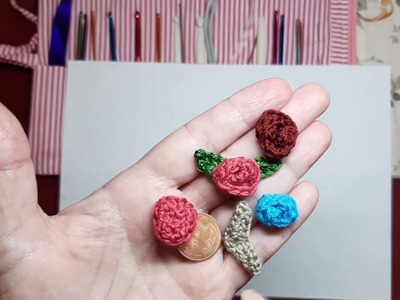 #pasoapaso Flores pequeñas en 5 minutos #crochet #complementosmuñecas