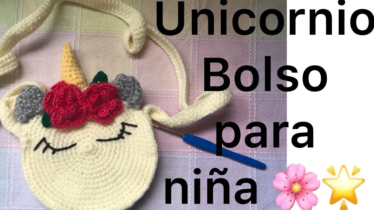 Unicornio  a crochet paso a paso bolso para niña