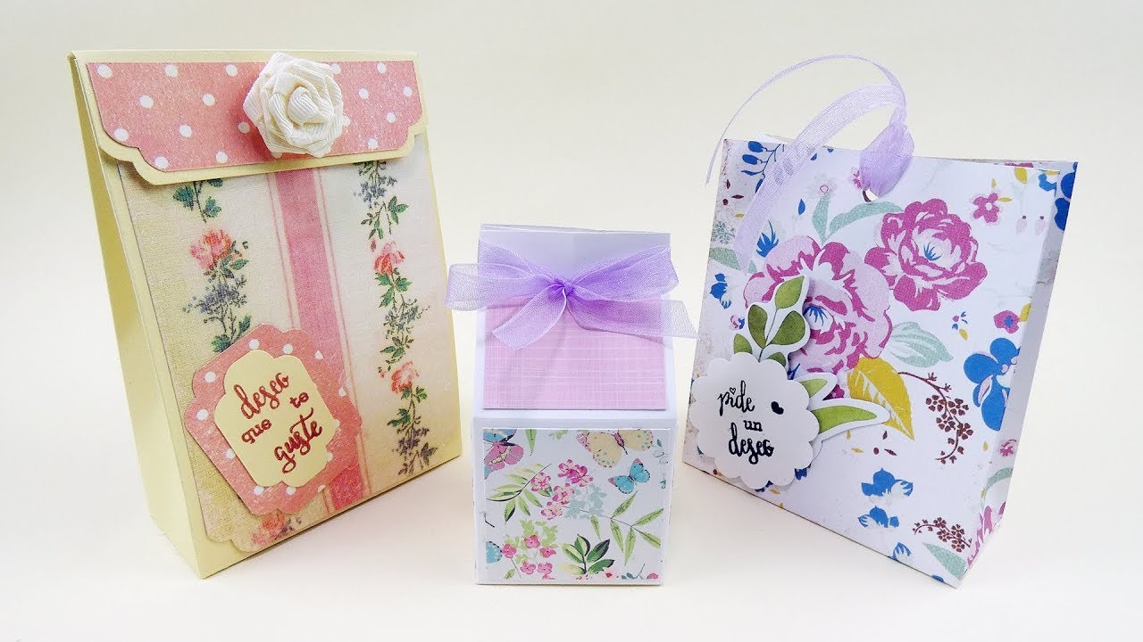???? 3 cajas súper fáciles para tus regalos o detalles ????