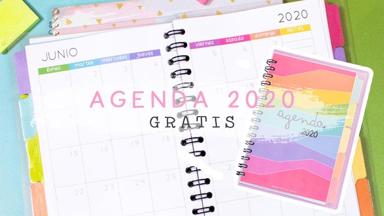 Agenda 2020 DIY | descárgala GRATIS PDF | Haz tu propia agenda. Sayil DIY